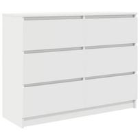 vidaXL indauja balta 100x35x76 cm inžinierinė mediena