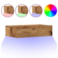 vidaXL Spintelė prie lovos Old Wood 60x35 cm Engineered Wood