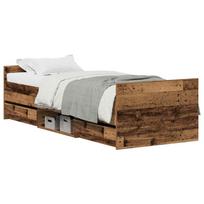 vidaXL Lovos rėmas Senovinis medis 193 x 78 x 50 cm Apdirbta mediena