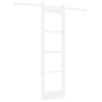 vidaXL Slankios durys 61 x 198,5 cm Tvirtos pušies mediena ir stiklas