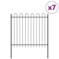 vidaXL Sodo tvora BOXTEL 7 vnt. 11,9 x 1,5 m Miltelinis plienas Pilka