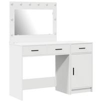 vidaXL Makiažo stalas 2 vnt. Balta 40 x 41 x 75 cm Apdirbta mediena