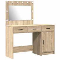 vidaXL Makiažo stalas 2 vnt. Ruda 40 x 41 x 75 cm Apdirbta mediena