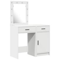 vidaXL Makiažo stalas 2 vnt. Balta 50 x 41 x 135 cm Apdirbta mediena