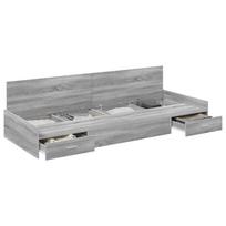 vidaXL Lovos rėmas Pilkas Sonoma 80 x 200 cm Apdirbta mediena