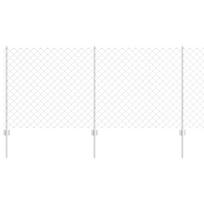vidaXL Grandininės tvoros su stulpeliu 10 x 1 m Galvanizuotas plienas