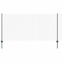 vidaXL Suvirintas vielos tvora su stulpeliais 25 x 1,2 m Žalia