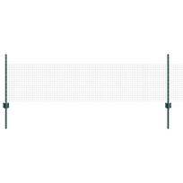 vidaXL Suvirintas vielos tvora su stulpeliais 100 x 0,5 m