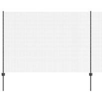 vidaXL Suvirintas vielos tvora su stulpeliais 10 x 1,6 m Pilka