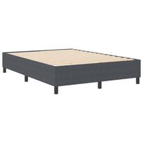 vidaXL Platforminės lovos rėmas Tamsiai pilka 140 x 190 cm