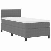 vidaXL LED Čiužinio Lova Šviesiai pilka ir balta. 80 x 200 cm