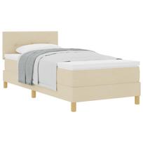 vidaXL Kiemas lova su pagalve Kreminė 90 x 190 cm audinys