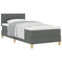vidaXL Kiemas lova su pagalve Tamsiai pilka 90 x 200 cm audinys