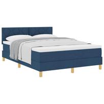 vidaXL Kiemas lova su pagalve Mėlyna 140 x 190 cm audinys