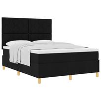 vidaXL Kiemas lova su galvūgalio Juoda 140 x 190 cm audinys
