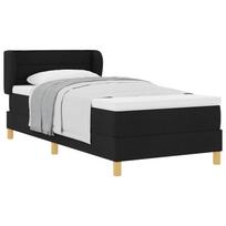 vidaXL Kiemas lova su čiužiniu su galvūgalio Juoda 80 x 200 cm audinys