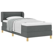 vidaXL Kiemas lova su čiužiniu Tamsiai pilka 80 x 200 cm audinys