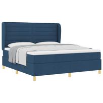 vidaXL Kiemas lova su čiužiniu Mėlyna 200 x 180 cm audinys