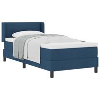 vidaXL Kiemas lova su pagalve su galvūgalio Mėlyna 200 x 90 cm audinys