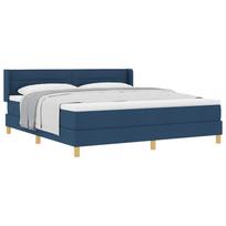 vidaXL Kiemas lova su čiužiniu Mėlyna 200 x 180 cm audinys