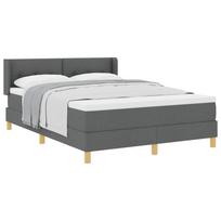 vidaXL Kiemas lova su galvūgalio Tamsiai pilka 200 x 160 cm audinys