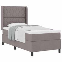 vidaXL Kiemas lova su pagalve su galvūgalio Taupe 200 x 90 cm audinys