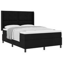 vidaXL Kiemas lova su pagalve Juodas 190 x 140 cm audinys