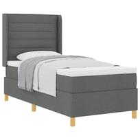 vidaXL Kiemas lova su čiužiniu Tamsiai pilka 80 x 200 cm audinys