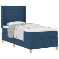vidaXL Kiemas lova su čiužiniu Mėlyna 80 x 200 cm audinys