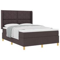 vidaXL Kiemas lova su galvūgalio Tamsiai rudas 140 x 190 cm audinys
