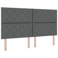 vidaXL LED Čiužinio Lova Tamsiai pilka 180 x 200 cm audinys