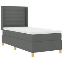 vidaXL Kiemas lova su pagalve su galvūgalio Pilka 90 x 200 cm audinys