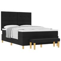 vidaXL Kiemas lova su galvūgalio Juoda 200 x 160 cm audinys