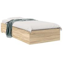 vidaXL Lovos rėmas su stalčių Ruda 90 x 190 cm Apdirbta mediena