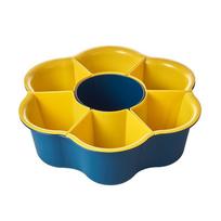 Multi-Functional Rotating Flower-Shaped Hot Pot and Vegetable Drain Basket vyno raudonos spalvos