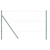 vidaXL Įmontuotas tvoros stulpas 26 vnt. Žalia 200 cm