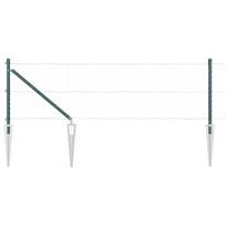 vidaXL Žemės smaigalis tvoros stulpas 26 vnt. Žalia 80 cm