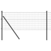 vidaXL Euro tvoros žemės tvirtinimas 25 x 0,8 m PVC dengtas plienas