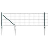 vidaXL Euro tvora su smeigėmis 25 x 0,4 m PVC dengtas plienas Žalia
