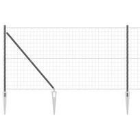 vidaXL Euro tvora su smeigėmis 10 x 1,4 m PVC dengtas plienas Pilka