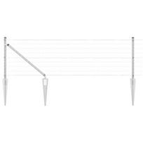 vidaXL Lauko Euro tvora su smeigėmis 25 x 0,4 m Galvanizuotas plienas