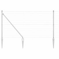 vidaXL Euro tvora su smeigėmis 25 x 1,2 m Galvanizuotas plienas