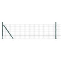 vidaXL Eurų tvora su betono baze 10 x 0,4 m PVC dengtas plienas Žalia