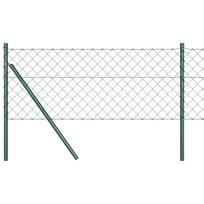 vidaXL Grandinės tvoros tvirtinimas 10 x 0,8 m PVC dengtas plienas