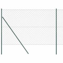 vidaXL Grandinės tvoros tvirtinimas 25 x 1,6 m PVC dengtas plienas