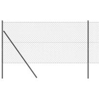 vidaXL Grandinės tvoros tvirtinimas 10 x 1,2 m PVC dengtas plienas