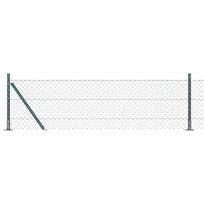 vidaXL Grandininė tvora su betono baze 10 x 0,4 m PVC dengtas plienas