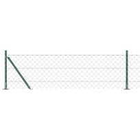 vidaXL Grandininė tvora su betono baze 25 x 0,4 m PVC dengtas plienas