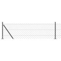 vidaXL Grandininė tvora su betono baze 10 x 0,4 m PVC dengtas plienas