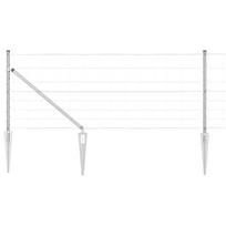 vidaXL Suvirintas vielinis tvoras su smailiais galais 25 x 0,8 m